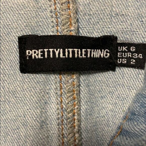 PRETTYLITTLETHINGS DEMIN TUNIC JACKET SIZE 2‎ - Picture 3 of 5